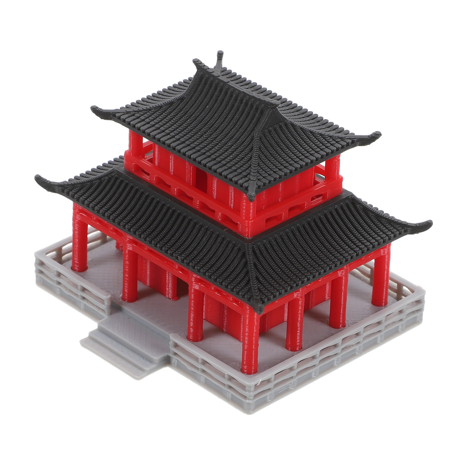 Aquarium Fish Tank - Miniaturowa Pagoda w Stylu Chińskiej Architektury