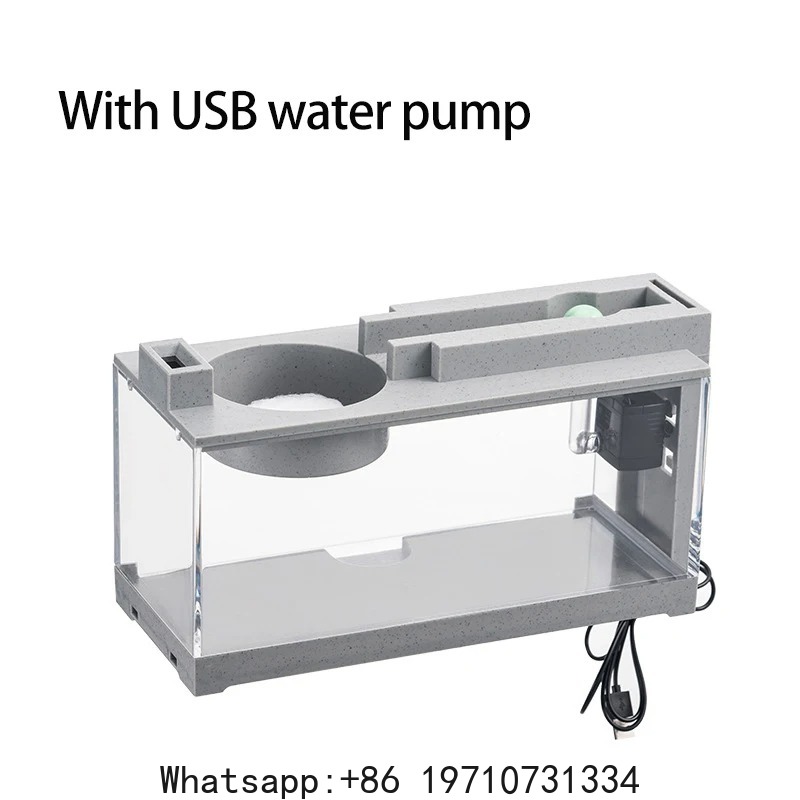 Fish Aquarium Home - Zestaw Akwariowy z Wbudowanym Barerem Tlenowym,