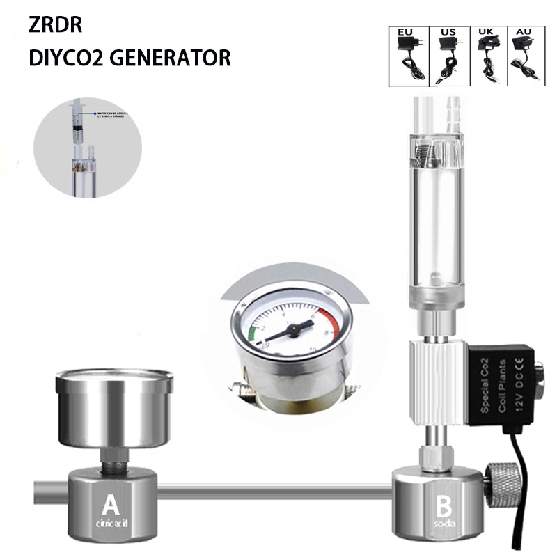 Co2 Diffuser Planted - Zestaw do samodzielnego montażu reaktora CO2