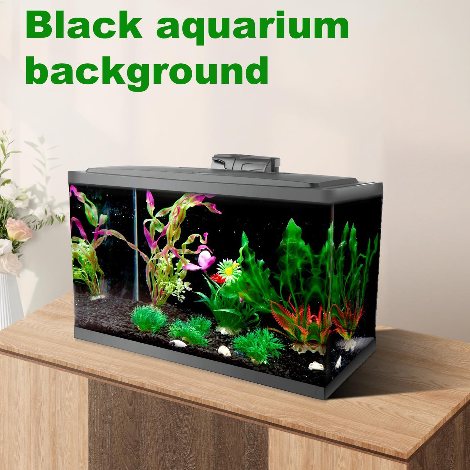Aquarium Fish Elevator - Tło do akwarium, naklejane, czarne, plakat