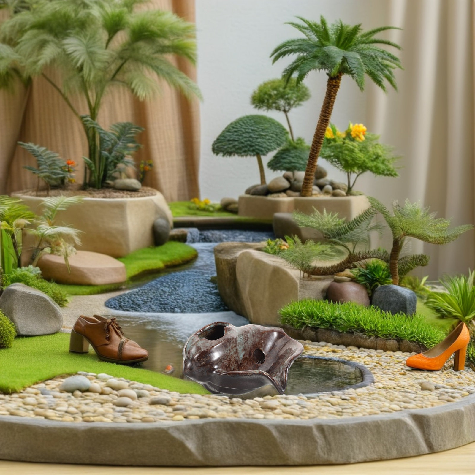 Ceramiczna fontanna w kształci – Fish Aquarium Home recenzja i cena