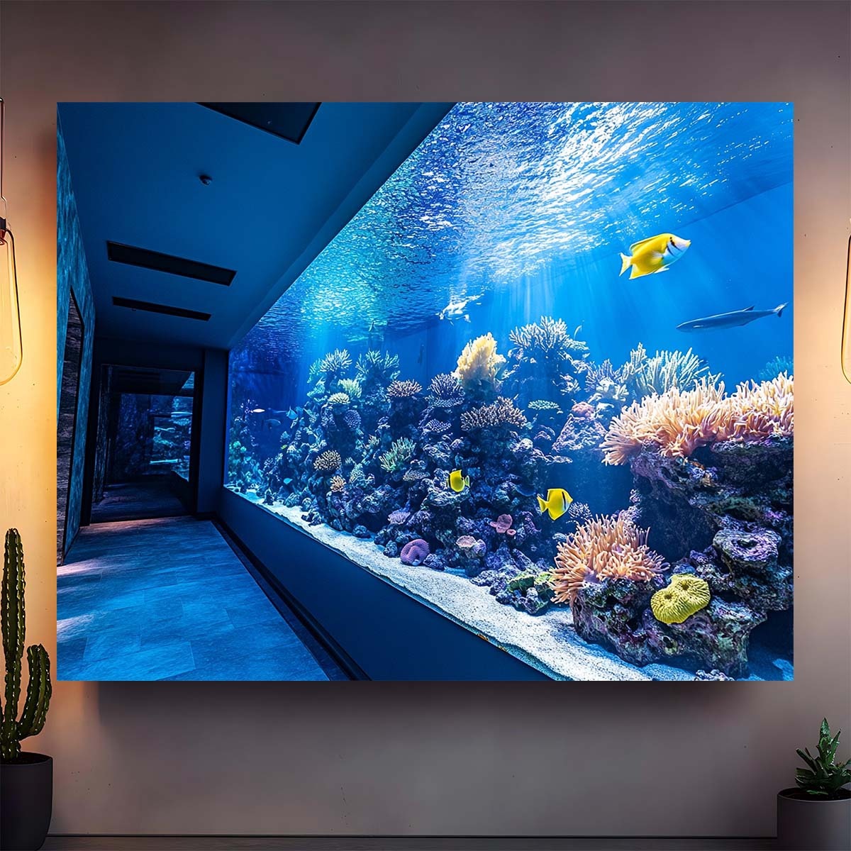 Żywa gobelina z motywem akwari – Fish Aquarium Home recenzja i cena