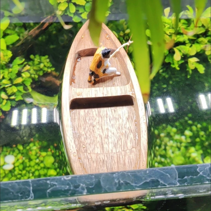 Ręcznie robiona drewniana łódź – Aquarium Fish Games recenzja i cena