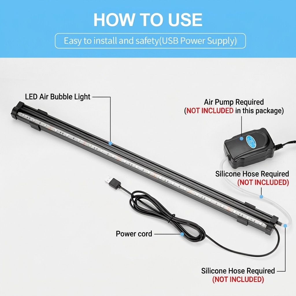 USB LED Lampa do Akwarium z Ef – Aquarium Fish Lamp recenzja i cena